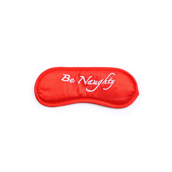 Kit coquin 4 pièces : Menottes, 2 plumes et masque rouge 